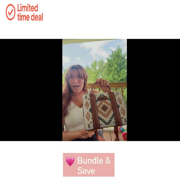 Structured Tote Bag with Zip Pockets, Detachable Strap, 10.6"W - Picture 8 of 8